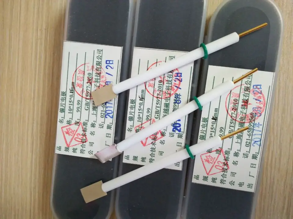 10*15*0.15mm Nickel Plate Electrode Nickel Electrode Electrochemical Electrode Working Electrode
10*15*0.15mm Nickel Plate Electrode Nickel Electrode Electrochemical Electrode Working Electrode