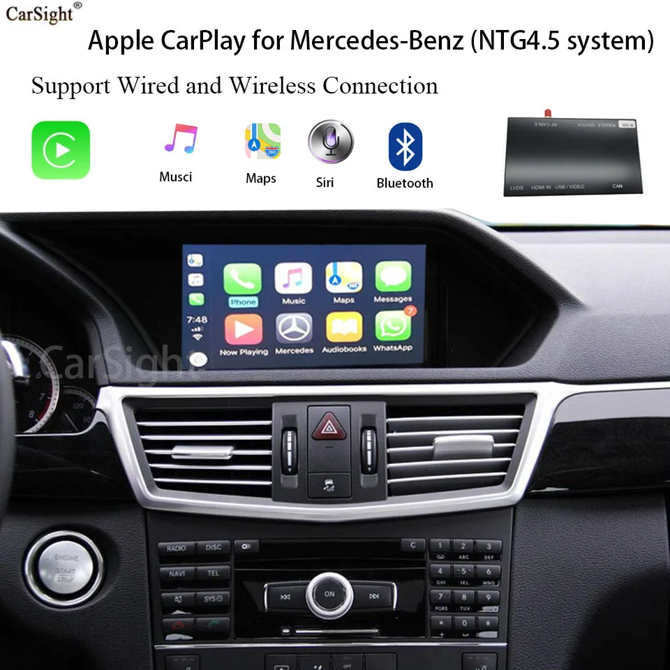 2011 2014 класс A B C E ML GLK SLK GL Comand NTG4.5 CarPlay для Mercedes Benz Поддержка Android Auto Google Map