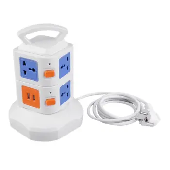 PC+ABS Anti-thunder Overload Protector 7 Outlet 2 USB Ports 2 Layer Socket EU Surge Protector Power Board 2500W
PC+ABS Anti-thunder Overload Protector 7 Outlet 2 USB Ports 2 Layer Socket EU Surge Protector Power Board 2500W