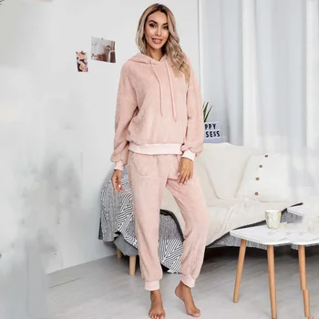 2020 Autumn Plush Pajama Set Women Winter Sleepwear Pajamas Women Warm Nightgown Pajamas For Women Long Sleeve Loungewear
2020 Autumn Plush Pajama Set Women Winter Sleepwear Pajamas Women Warm Nightgown Pajamas For Women Long Sleeve Loungewear