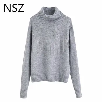 NSZ Women Oversized Bright Faux Diamond Turtleneck Sweater High Neck Knit Jumper Long Sleeve Fall Winter Basic Knitwear Pullover
NSZ Women Oversized Bright Faux Diamond Turtleneck Sweater High Neck Knit Jumper Long Sleeve Fall Winter Basic Knitwear Pullover