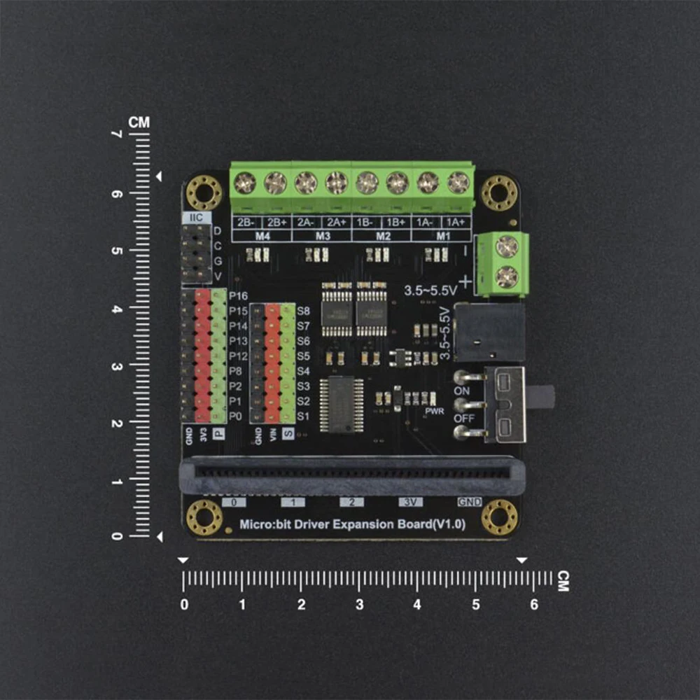 Контроллер привода DFRobot Micro: битный микробит плата расширения с 4 ходовым приводом