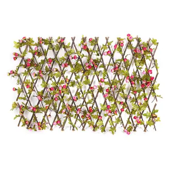 Wooden Privacy Fence With Artificial Flower Leaves Wooden Hedge with Two Colors Buds Leaves Garden Screening Expanding Trellis
Wooden Privacy Fence With Artificial Flower Leaves Wooden Hedge with Two Colors Buds Leaves Garden Screening Expanding Trellis