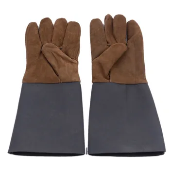 Cow Leather Welder Gloves Anti-Heat Fireproof Work Safety Gloves For Welding Carrying Builder Hands Protection double lengthened
Cow Leather Welder Gloves Anti-Heat Fireproof Work Safety Gloves For Welding Carrying Builder Hands Protection double lengthened