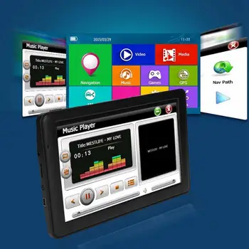 7in HD 7 Modes Navigator 256MB RAM 8G ROM USB2.0 Car Auto GPS Navigation FM Radio Player with America Map
7in HD 7 Modes Navigator 256MB RAM 8G ROM USB2.0 Car Auto GPS Navigation FM Radio Player with America Map