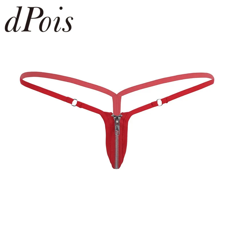 Womens Stretchy Waistband T-back Open Back G-string Thong Bikini Briefs Underwear with Front Zipper Closure Panty Sexy Lingerie
Womens Stretchy Waistband T-back Open Back G-string Thong Bikini Briefs Underwear with Front Zipper Closure Panty Sexy Lingerie