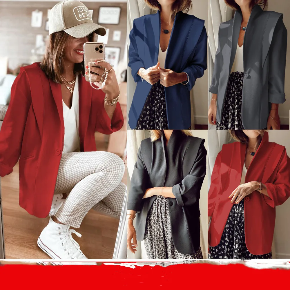 2020 Autumn Women New Casual Loose Long Sleeve Blazer Office Lady Solid Color Blazers Jacket Splicing Waistcoat Coat 
2020 Autumn Women New Casual Loose Long Sleeve Blazer Office Lady Solid Color Blazers Jacket Splicing Waistcoat Coat