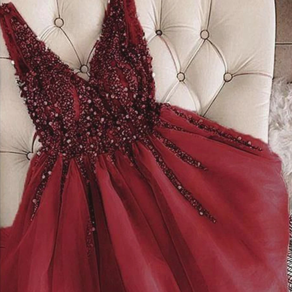 burgundy prom dresses 2020 beaded pearls crystal deep v neck dark red tulle evening dresses cocktail dress red homecoming dress
burgundy prom dresses 2020 beaded pearls crystal deep v neck dark red tulle evening dresses cocktail dress red homecoming dress