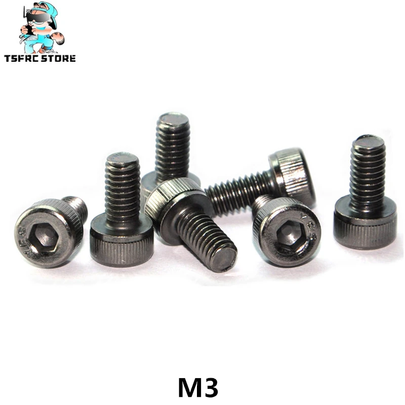Класс 12 9 YFS M3 x5 x6 x8 x10 x12 x14 мм Шестигранная головка колпачок винт черный