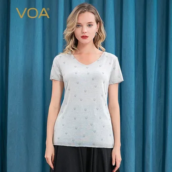 Voa Summer New Collar Short Sleeve Loose Skull Fashion Printing T-shirt Bi79 Women Tshirt Befree T Shirt Harajuku
Voa Summer New Collar Short Sleeve Loose Skull Fashion Printing T-shirt Bi79 Women Tshirt Befree T Shirt Harajuku