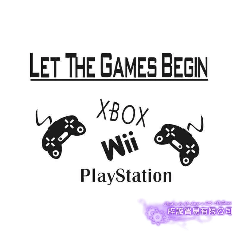 Video Game Sticker Play Decal Gaming Posters Gamer Vinyl Wall Decals Parede Decor Mural 19 Color Choose Video Game Sticker