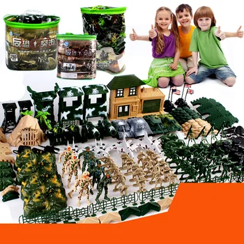 100 130 200 300pcs Entertainment Military Figures Set Sand Table Storage Bag Model Army Toy War With 2 Flags Soldiers Playset
100 130 200 300pcs Entertainment Military Figures Set Sand Table Storage Bag Model Army Toy War With 2 Flags Soldiers Playset