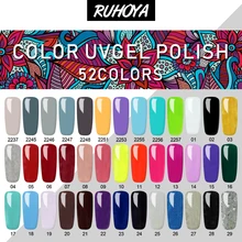 Ruhoya 색상 매니큐어 레드 그레이 반짝이 진주 네일 아트 바니시 수성 매니큐어 네일 아트 래커 5ml(China)