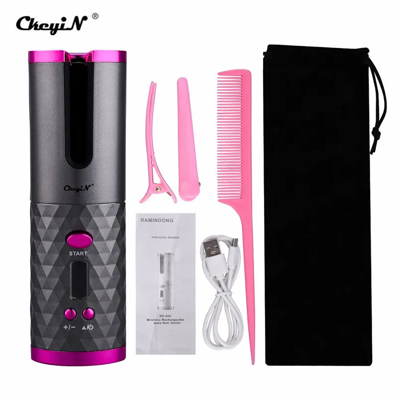 Wireless Automatic Hair Curler LCD Display Temperature Curly Spiral Crimper Crimping Waver Hair Iron Wand Roller Rotating
Wireless Automatic Hair Curler LCD Display Temperature Curly Spiral Crimper Crimping Waver Hair Iron Wand Roller Rotating
