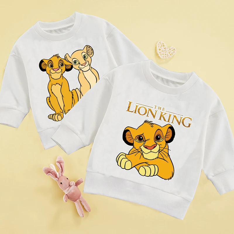 Disney New Children's Clothing Top Lion King Simba Cartoon Print Hoodie Cute Sporty Fashion Autumn Winter Boys Girls Sweatshirts
Disney New Children's Clothing Top Lion King Simba Cartoon Print Hoodie Cute Sporty Fashion Autumn Winter Boys Girls Sweatshirts