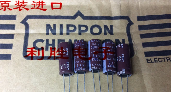 10PCS Japan chemical kingbox aluminum electrolytic capacitor 6.3 V3300UF 10 x23 KZH high frequency low resistance
10PCS Japan chemical kingbox aluminum electrolytic capacitor 6.3 V3300UF 10 x23 KZH high frequency low resistance