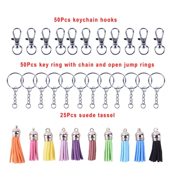 125Pcs/Set Alloy Key Chains Tassel Bulk Key Rings Keyrings For DIY Crafts Jewelry Material Finding
125Pcs/Set Alloy Key Chains Tassel Bulk Key Rings Keyrings For DIY Crafts Jewelry Material Finding