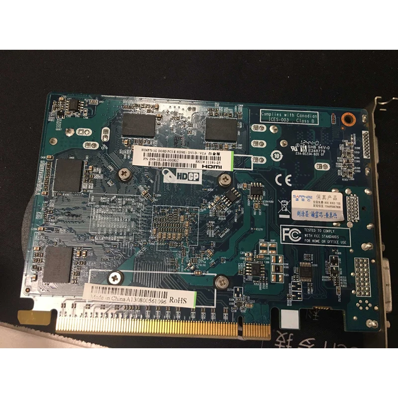 SAPPHIRE HD6570 1 ГБ DDR3 AMD графическая карта GPU Radeon HD 6570 видеокарты офисный компьютер для