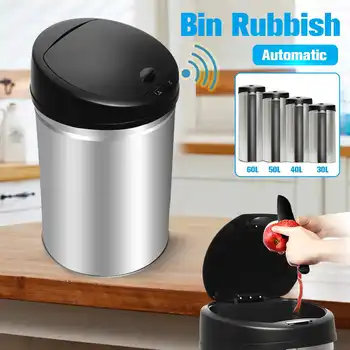 30/40/50/60L Stainless Steel Kitchen Trash Smart Motion Sensor Waste Bin Automatic Dustbin Electronic SensorTact Dustbin Rubbish
30/40/50/60L Stainless Steel Kitchen Trash Smart Motion Sensor Waste Bin Automatic Dustbin Electronic SensorTact Dustbin Rubbish