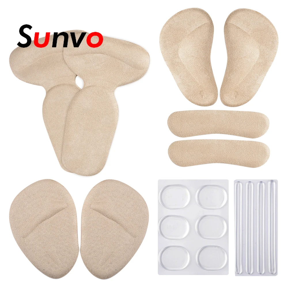 6 in 1 Set High Heels Kit Silicone Gel Heel Stickers Self-adhesive Forefoot Pad for Women Shoes Cushion Pads Liner Insole Insert
6 in 1 Set High Heels Kit Silicone Gel Heel Stickers Self-adhesive Forefoot Pad for Women Shoes Cushion Pads Liner Insole Insert