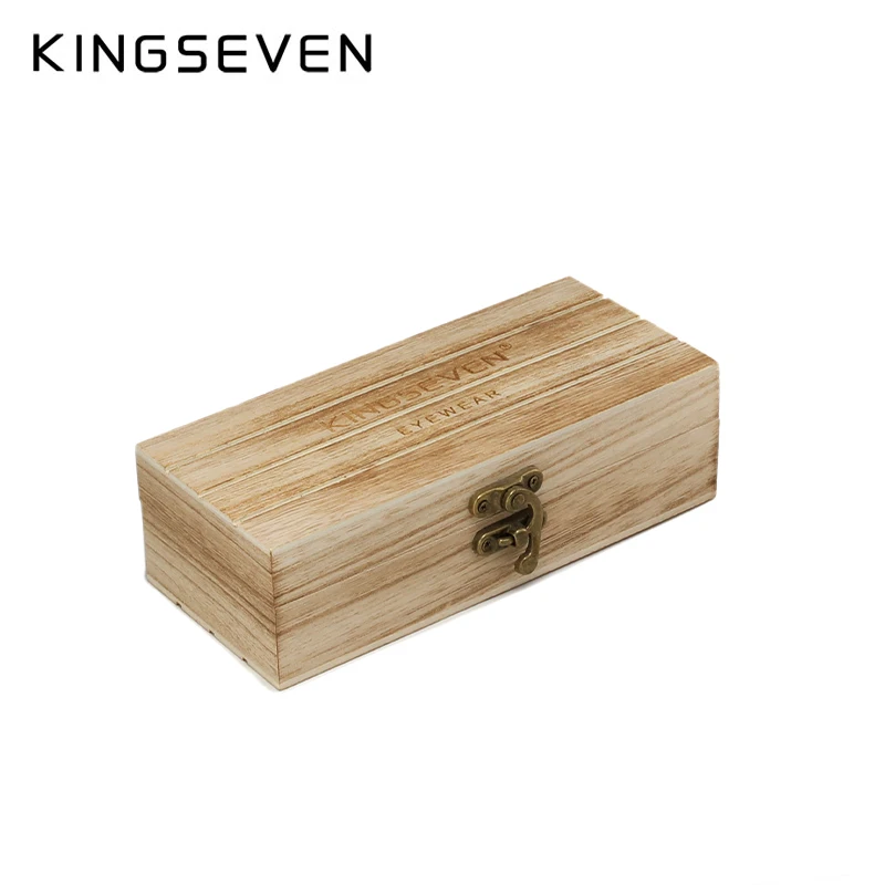 KINGSEVEN Sunglasses Natural Wood Material Box Rectangular Custom Logo For Wholesale Drop shipping
KINGSEVEN Sunglasses Natural Wood Material Box Rectangular Custom Logo For Wholesale Drop shipping