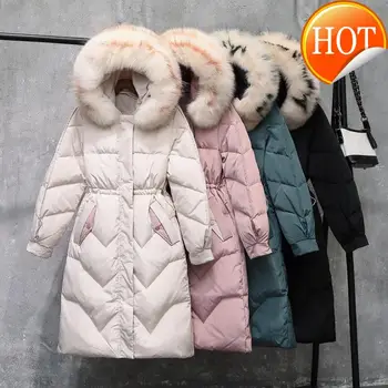 Coat Women Winter Real Fox Fur Collar Down Jacket Women Clothes 2020 Korean Warm Oversized Jackets Chaqueta Mujer MY4503 
Coat Women Winter Real Fox Fur Collar Down Jacket Women Clothes 2020 Korean Warm Oversized Jackets Chaqueta Mujer MY4503