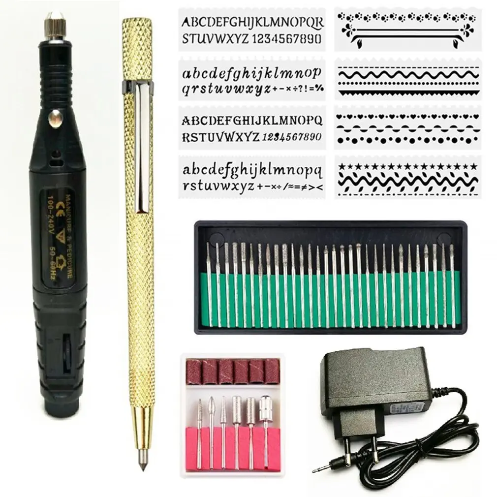 52 Pcs Electric Micro Engraver Pen Mini Diy Vibro Engraving Tool Kit For Metal Glass Ceramic Plastic Wood Jewelry
52 Pcs Electric Micro Engraver Pen Mini Diy Vibro Engraving Tool Kit For Metal Glass Ceramic Plastic Wood Jewelry