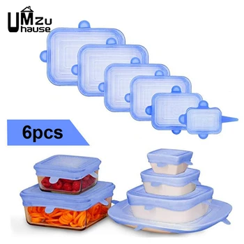 6PCS Food Saran Wrap Silicone Cover Reusable Stretch Kitchen Storage Organization Keep Fresh Bowl Dish Pot Containers Seal Lids
6PCS Food Saran Wrap Silicone Cover Reusable Stretch Kitchen Storage Organization Keep Fresh Bowl Dish Pot Containers Seal Lids