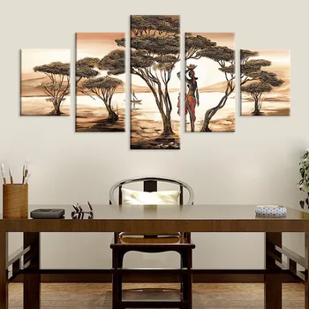 Canvas Painting Classical 5 Pcs African Woman Art Poster Classical Sunset Landscape HD Home Decoration Wall Art Unframed
Canvas Painting Classical 5 Pcs African Woman Art Poster Classical Sunset Landscape HD Home Decoration Wall Art Unframed