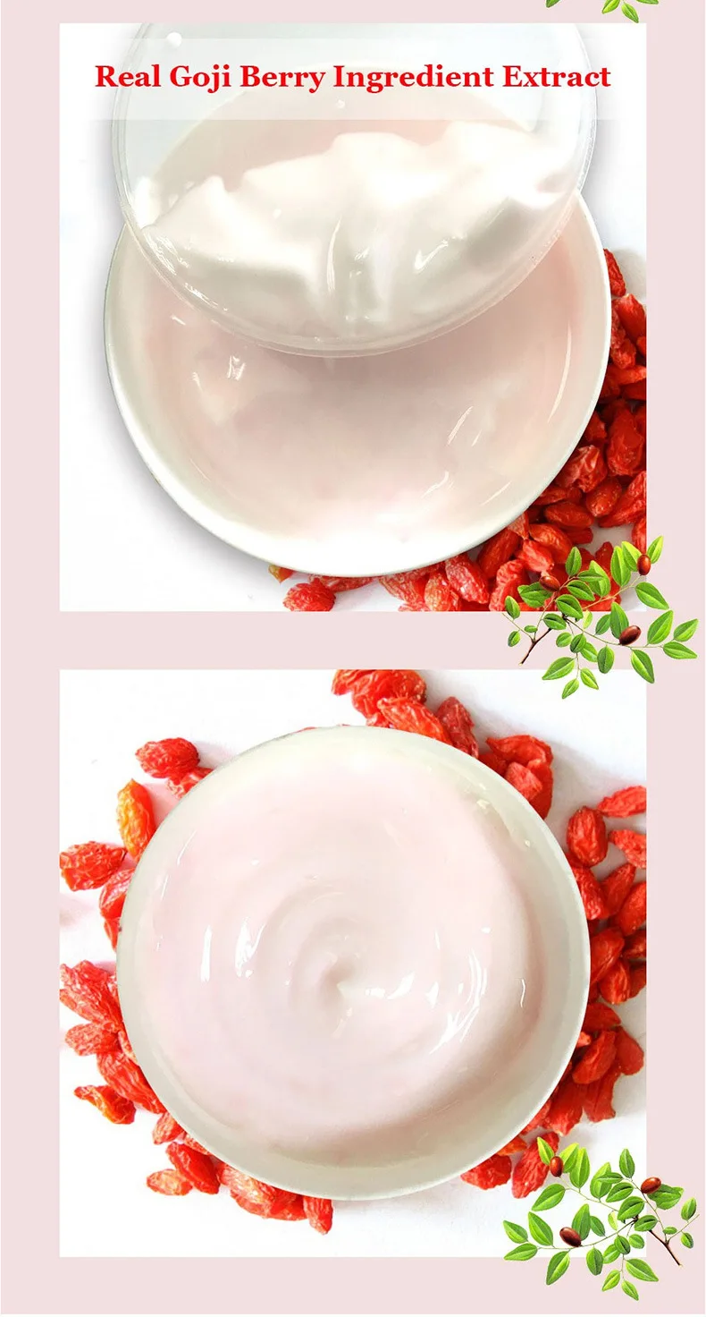 Goji Berry Facial Cream With Hyaluronic Acid Paraben Free Fragrance Anti-oxidation Anti-aging Skin Firming Face Whitening Goji Berry Facial Cream With Hyaluronic Acid Paraben Free Fragrance Anti-oxidation Anti-aging Skin Firming Face Whitening