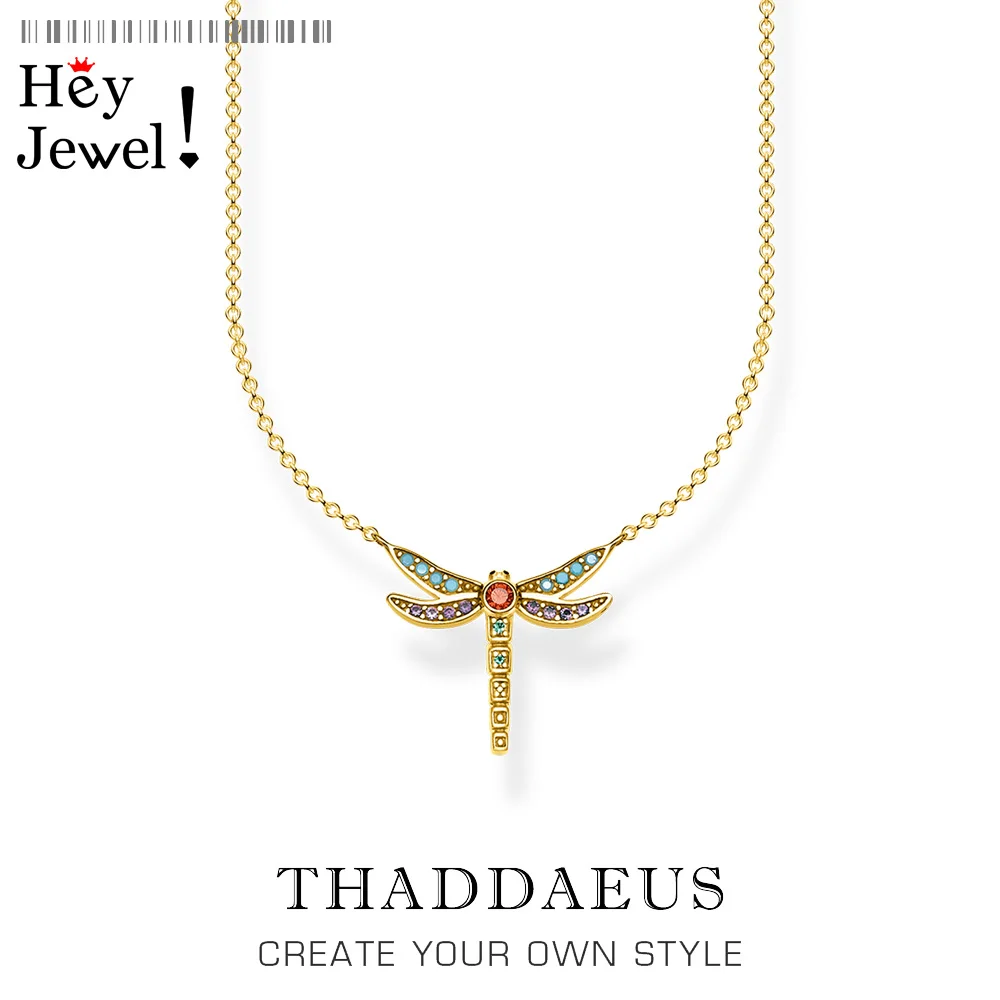 

Golden Necklace Dragonfly,2021 Summer Brand New Bohemia Fine Jewelry Europe Bijoux Gift For Women