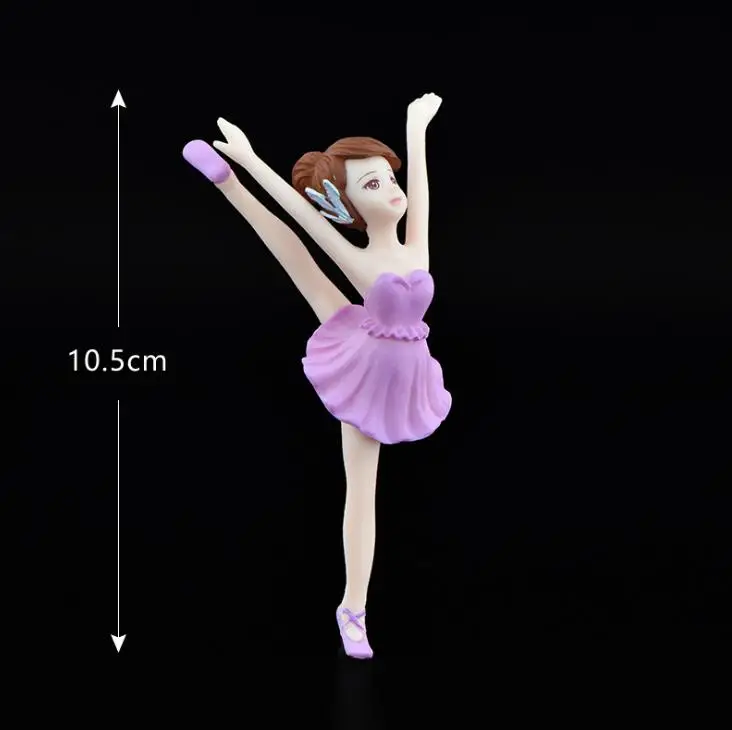 cake decor charming ballerina girl miniature garden ornament