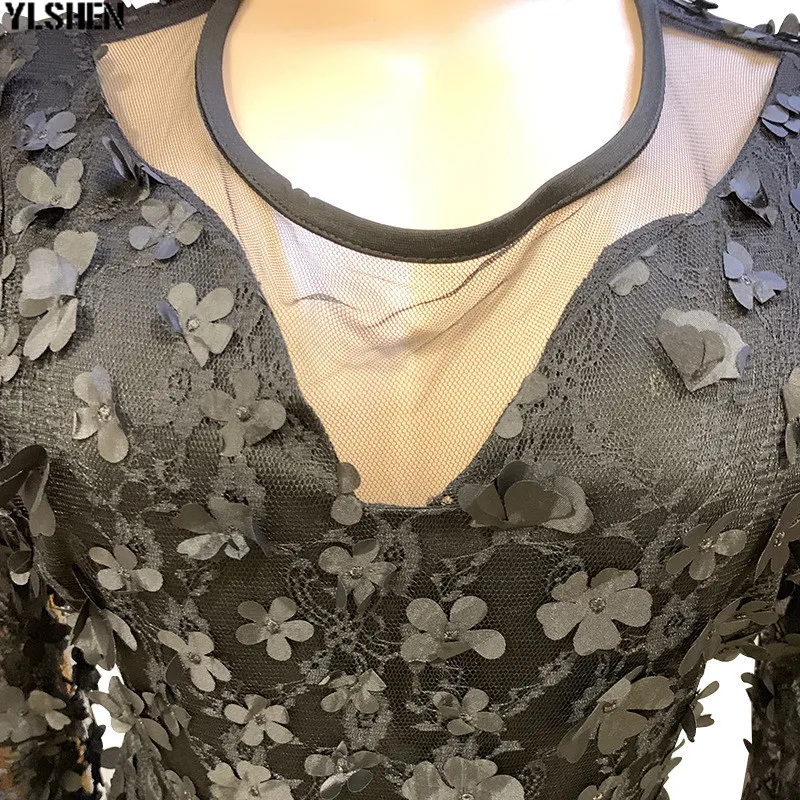 Sexy Lace African Dresses for Women Dashiki Floral African Clothes High Quality New African Gown Skirt Bazin Kenya Africa Dress 04