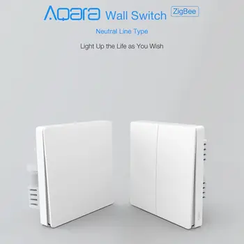 Aqara Smart Light Switch Neutral Line Type Remote Control Switch Controller Intelligent Single/Double Button Home Wall Switches
Aqara Smart Light Switch Neutral Line Type Remote Control Switch Controller Intelligent Single/Double Button Home Wall Switches