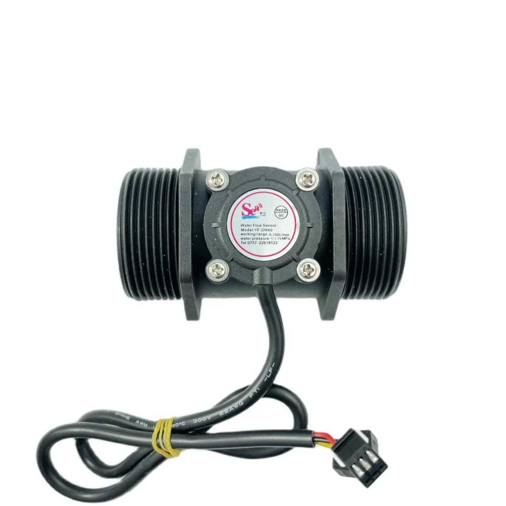 YF-DN40 BSPP 1 1/2 inch Big Hall Water Flow Sensor 5-150lpm Turbine Flowmeter Sea Zhongjiang Dijiang Cheap Plastic Gear | Инструменты