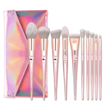 Vytalbrush Professional 10 PCS Soft Makeup Brushes Foundation Cosmetic Eyebrow Makeup Brush Sets Cosmetics Beauty Tools