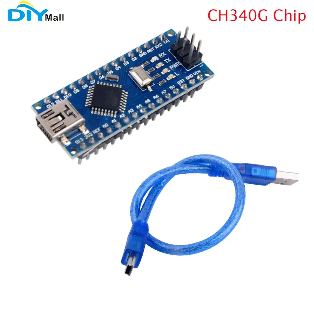 Mini USB Nano V3.0 CH340G Chip ATmega328P 5V 16M Micro Controller Board For Arduino USB Cable CH340
Mini USB Nano V3.0 CH340G Chip ATmega328P 5V 16M Micro Controller Board For Arduino USB Cable CH340