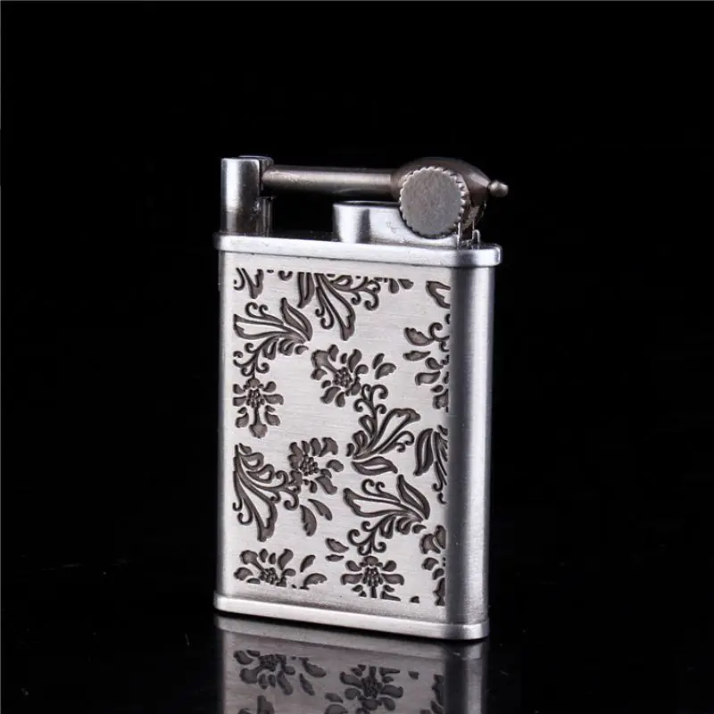 Retro Flower Carved Antique Style Crafted Flint Wheel Butane Gas Fuel Refillable Cigarette Lighter Windproof Charging Lighter
Retro Flower Carved Antique Style Crafted Flint Wheel Butane Gas Fuel Refillable Cigarette Lighter Windproof Charging Lighter