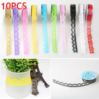 10pcs DIY Scrapbooking Colorful Lace Tape Decoration Candy Color Decorative Sticky Masking Self Adhesive Roll Tapes GQ
10pcs DIY Scrapbooking Colorful Lace Tape Decoration Candy Color Decorative Sticky Masking Self Adhesive Roll Tapes GQ