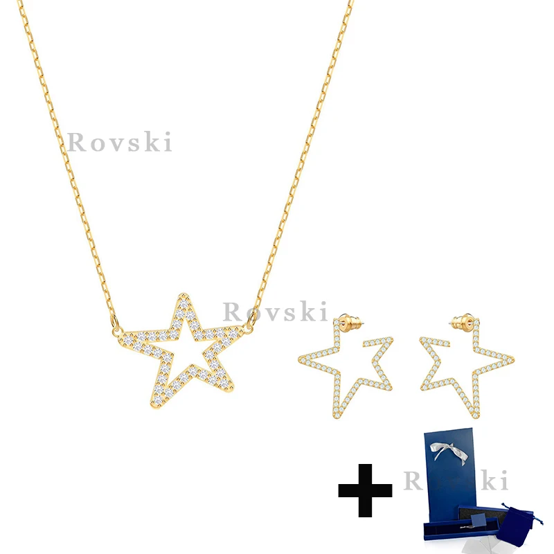 High Quality Original SWA ONLY5457015 5462757 Shiny Star Necklace Earrings Original Logo Box Set Jewelry Gift for Woman
High Quality Original SWA ONLY5457015 5462757 Shiny Star Necklace Earrings Original Logo Box Set Jewelry Gift for Woman