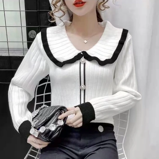 White OL Spring Fall Japan Korean Pullover Long Sleeve Sweater Loose Coat Casual Cloth Girl T-shirt Tops Clothes for Women Girl
White OL Spring Fall Japan Korean Pullover Long Sleeve Sweater Loose Coat Casual Cloth Girl T-shirt Tops Clothes for Women Girl