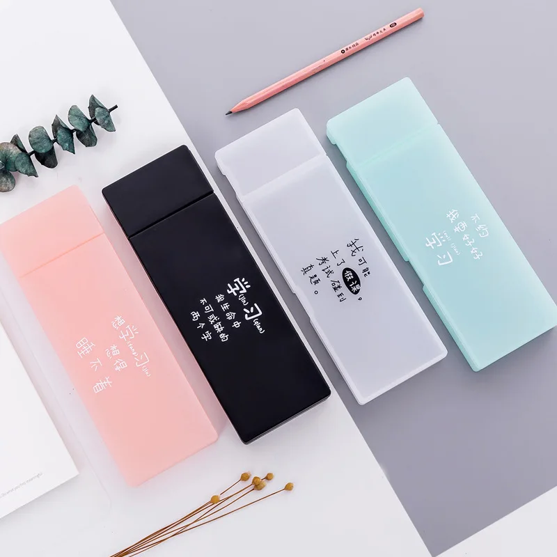South Korea Stationery Personalized Text Transparent Dull Polish Simple Stationery Pencil Case Solid Color for Student Stationer
South Korea Stationery Personalized Text Transparent Dull Polish Simple Stationery Pencil Case Solid Color for Student Stationer
