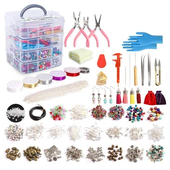 1960 Pieces Jewelry Making Supplies Kit with Beads Charms Findings Jewellery Pliers Beading Wire for DIY Necklace
1960 Pieces Jewelry Making Supplies Kit with Beads Charms Findings Jewellery Pliers Beading Wire for DIY Necklace