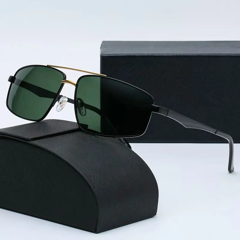 

High Quality Sunglasses Men Polarized UV400 Driving Sun Glasses Mens Vintage Anti-glare Sunglass 2021 oculos Gradient