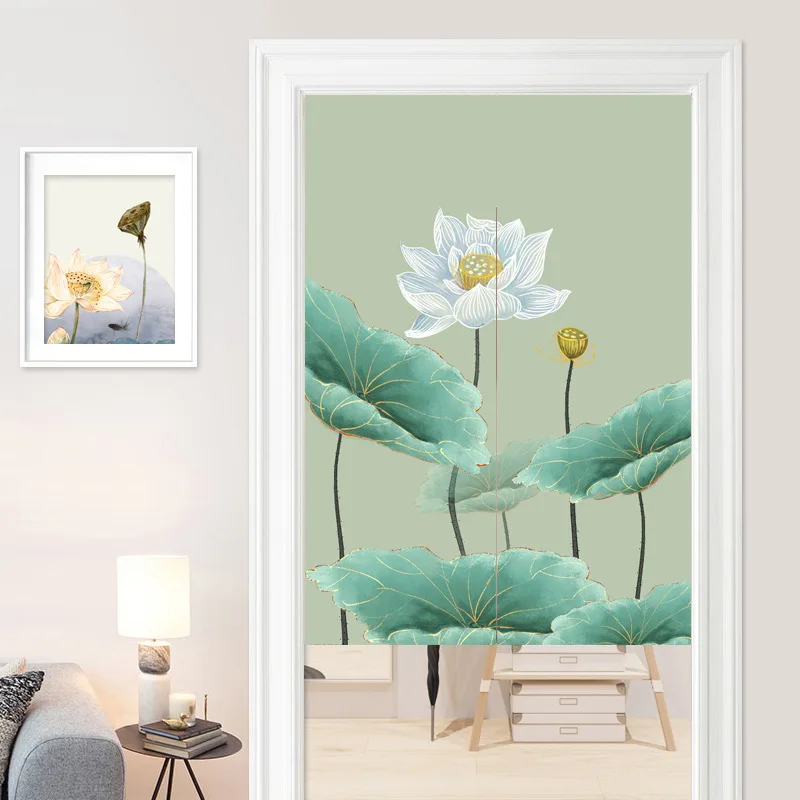 Chinese Lotus Pattern Feng Shui Door Curtain Living Room Partition Curtain Japanese Curtain Noren Room Decoration
Chinese Lotus Pattern Feng Shui Door Curtain Living Room Partition Curtain Japanese Curtain Noren Room Decoration