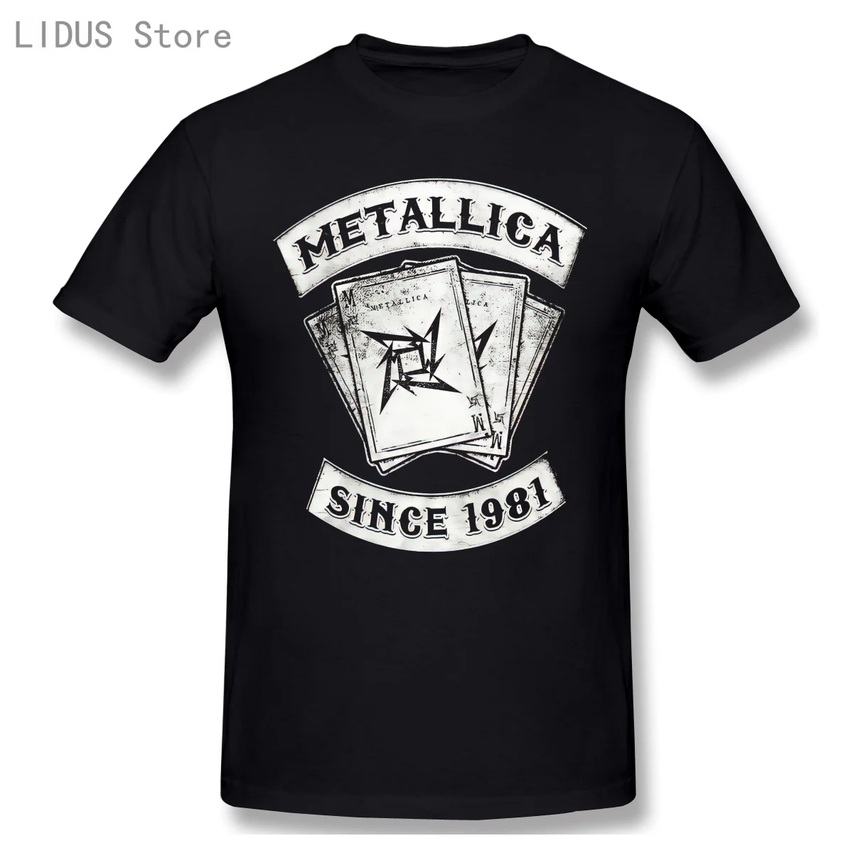 Футболка Metallica с 1981 года тяжелая трэш метал рок-группа дизайнерская футболка