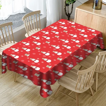 Christmas Waterproof Tablecloth Cartoon Santa Snowflake Printed Rectangular Table Cover for Xmas New Year Home Party Decoration
Christmas Waterproof Tablecloth Cartoon Santa Snowflake Printed Rectangular Table Cover for Xmas New Year Home Party Decoration