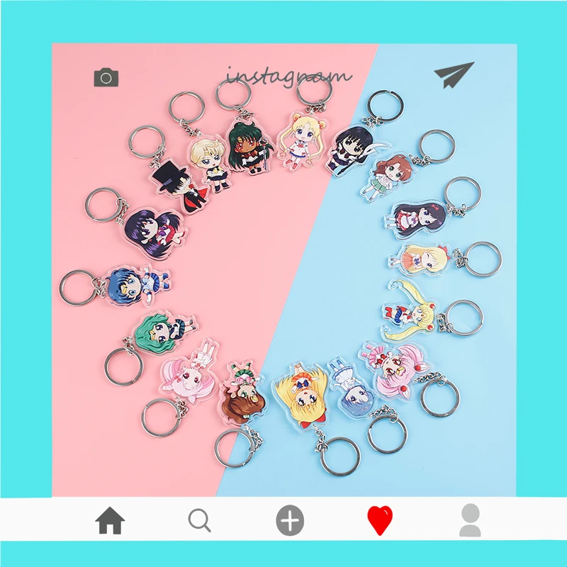 Sailor Moon Keychain Double Sided Acrylic Customization Key Chain Pendant Anime Accessories Cartoon Key Ring
Sailor Moon Keychain Double Sided Acrylic Customization Key Chain Pendant Anime Accessories Cartoon Key Ring