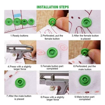 360Pcs 24 Colours T5 12Mm Round Plastic Snaps Button Fasteners Quilt Cover Sheet Button Garment for Baby Clothes Clips
360Pcs 24 Colours T5 12Mm Round Plastic Snaps Button Fasteners Quilt Cover Sheet Button Garment for Baby Clothes Clips