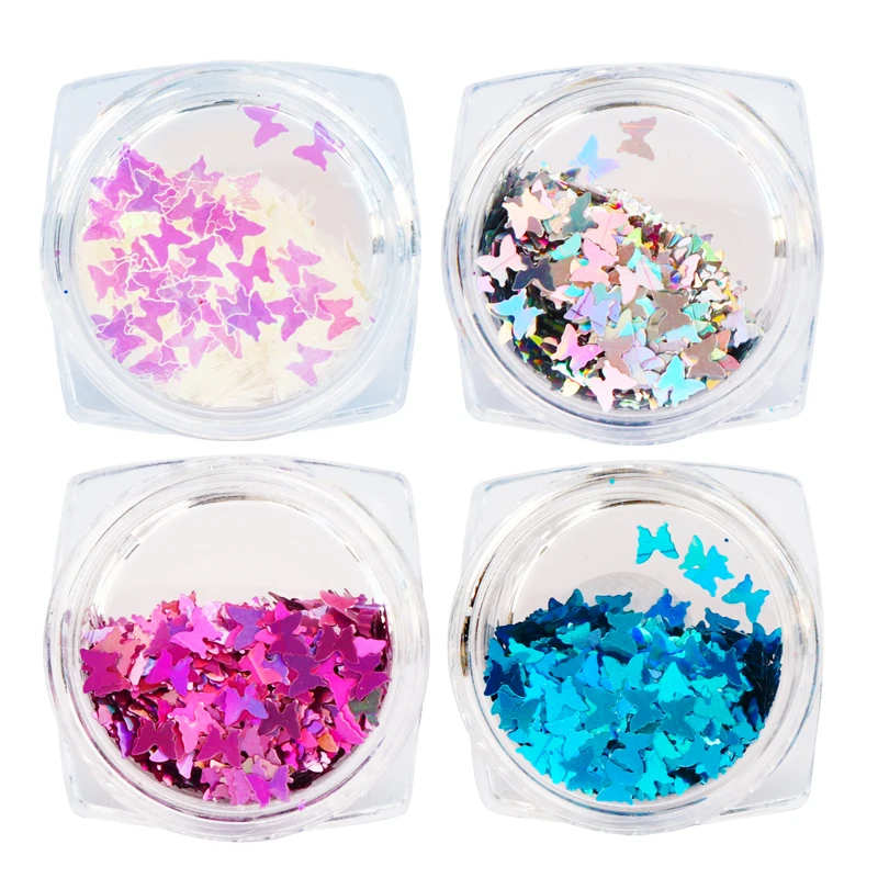 4box/set Holographic Butterfly Heart Nail Glitter Flakes DIY Round Nail Art Shiny Powder for UV Gel Polish Nail Art Decorations
4box/set Holographic Butterfly Heart Nail Glitter Flakes DIY Round Nail Art Shiny Powder for UV Gel Polish Nail Art Decorations